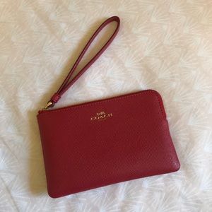 Red Coach Wristlet